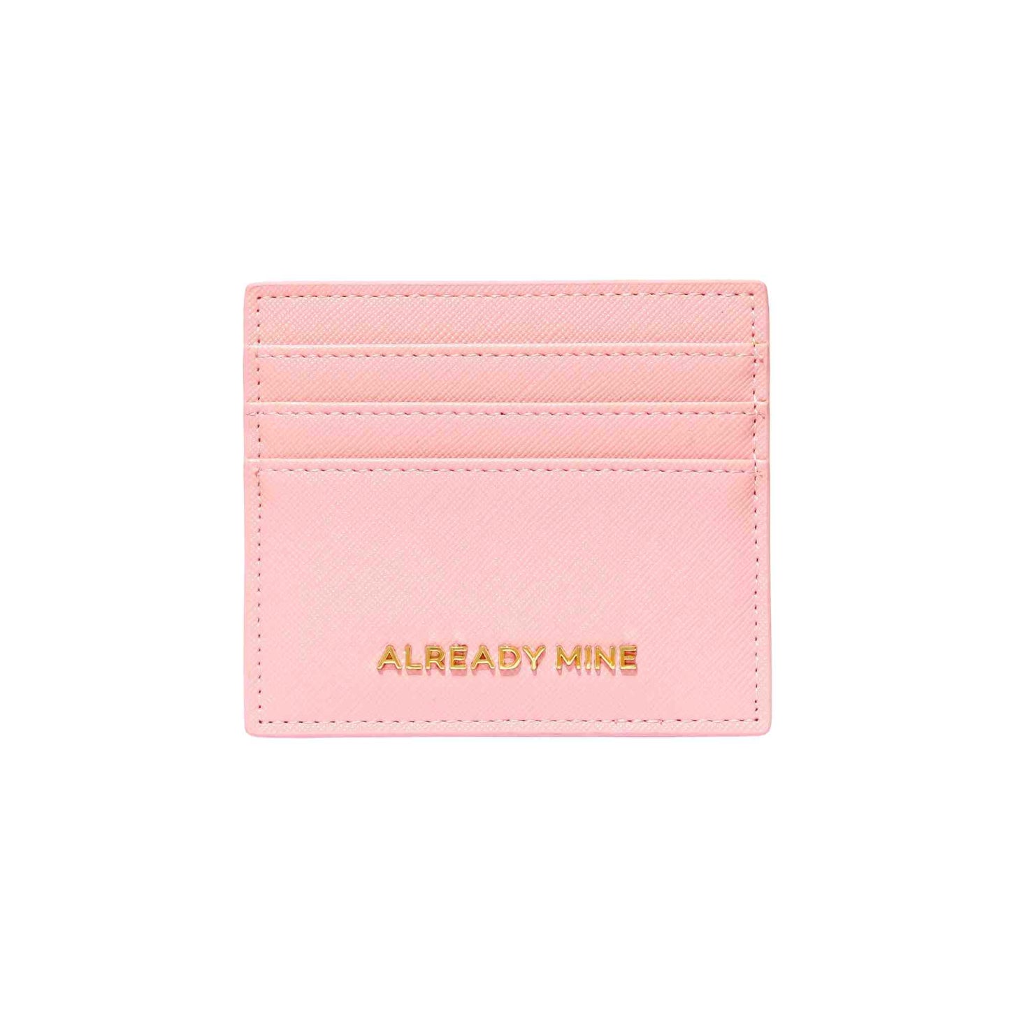 Signature Pink Manifestation Card Holder Vegan Leather Abundance Tool