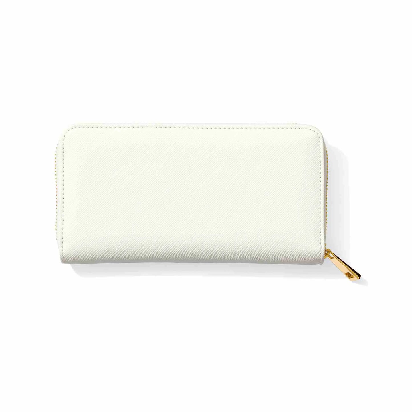 Elegant vegan leather wallet featuring a Green Aventurine Heart Crystal for prosperity and success.