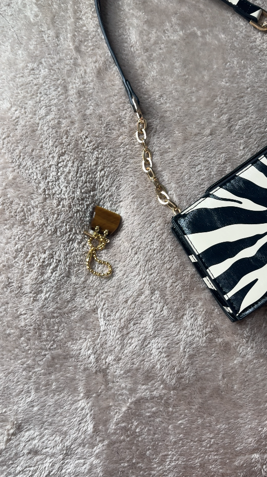 Tiger’s Eye Handbag Charm – Confidence & Courage