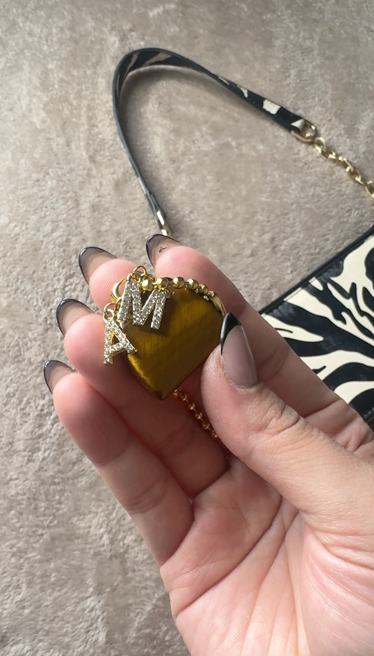 Tiger’s Eye Handbag Charm – Confidence & Courage | Signature AM Edition