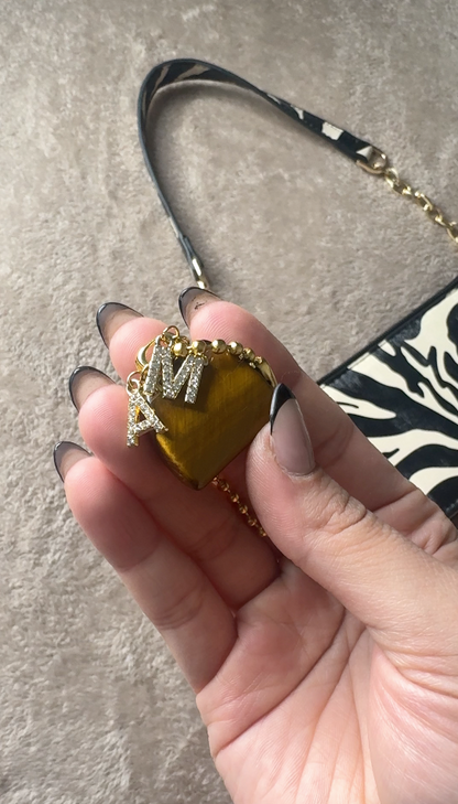 Tiger’s Eye Handbag Charm – Confidence & Courage | Signature AM Edition